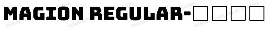 Magion Regular字体转换